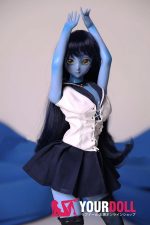 Sixhouse  滋  60cm PVCヘッド+シリコンボディ ブルー肌 フィギュア 人形