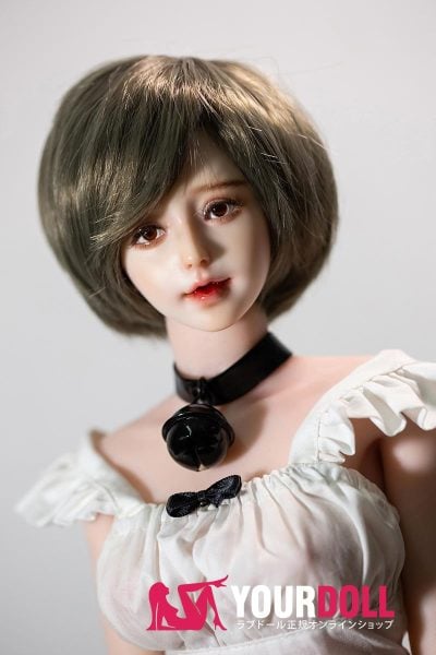 QitaDoll 晓柒 60cm 2kg 短髪ガール レジン製ヘッド+シリコンボディ BJD人形 1穴使用可 ノーマル肌 リアルドール